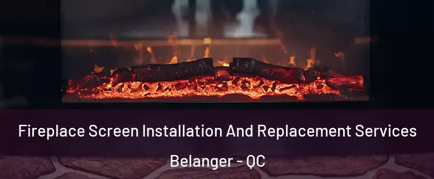  Fireplace Screen Installation And Replacement Services Belanger - QC