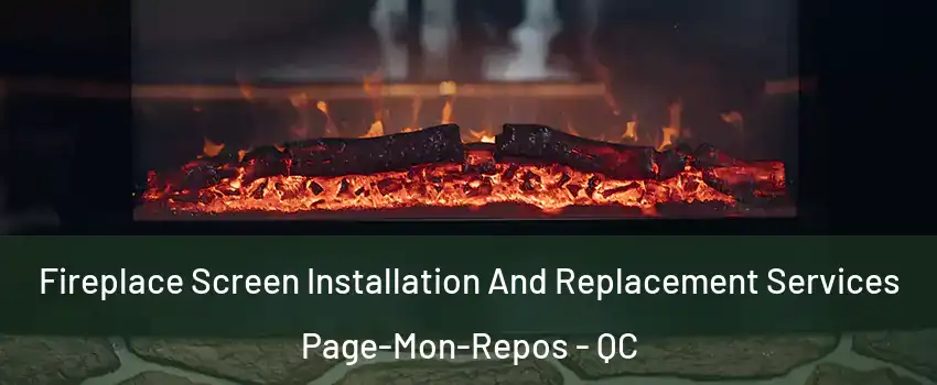  Fireplace Screen Installation And Replacement Services Page-Mon-Repos - QC