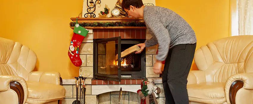 Rusted Metal Fireplace Restoration in Montreal, Quebec